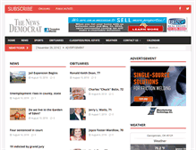 Tablet Screenshot of newsdemocrat.com